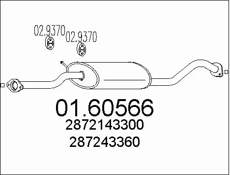 Rear Muffler (01.60566)