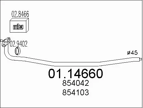 Exhaust Pipe (01.14660)