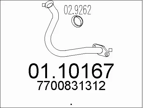 Exhaust Pipe (01.10167)