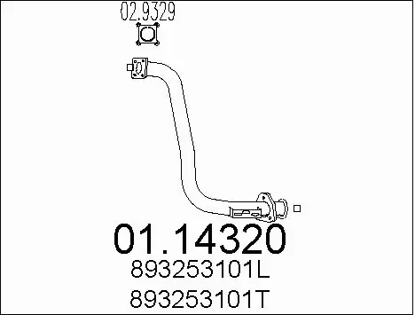 Exhaust Pipe (01.14320)