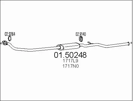 Centre Muffler (01.50248)