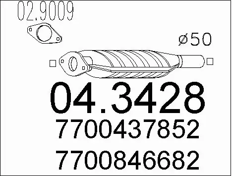 Catalytic Converter (04.3428)