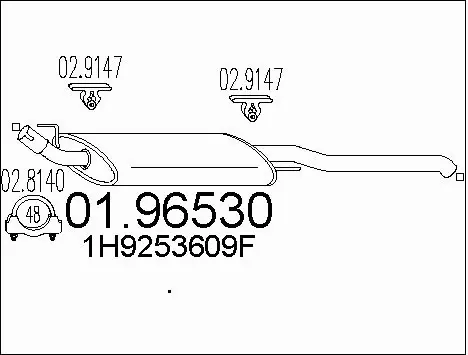 Rear Muffler (01.96530)