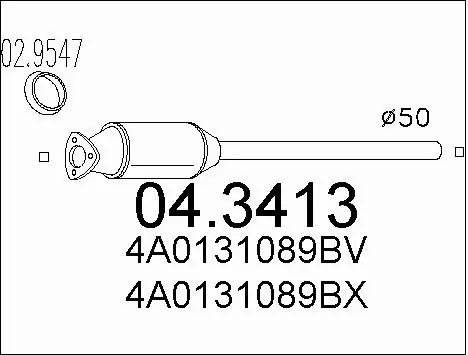 Catalytic Converter (04.3413)