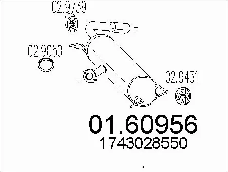 Rear Muffler (01.60956)