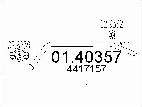 Exhaust Pipe (01.40357)