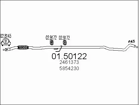 Centre Muffler (01.50122)