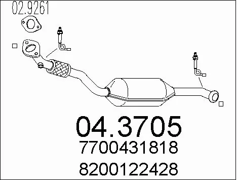 Catalytic Converter (04.3705)