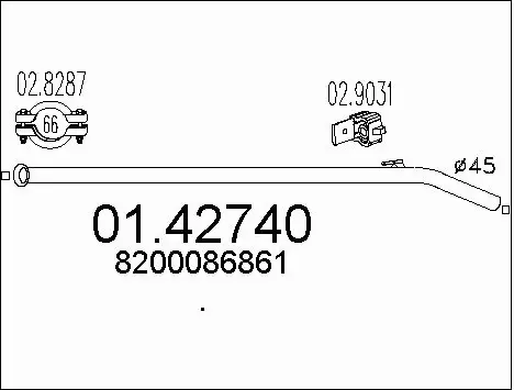 Exhaust Pipe (01.42740)