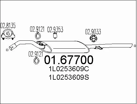 Rear Muffler (01.67700)