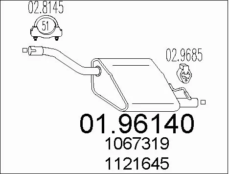Rear Muffler (01.96140)
