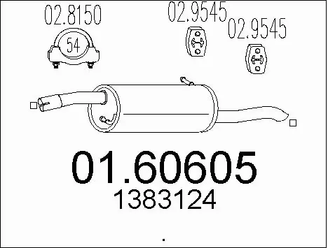 Rear Muffler (01.60605)