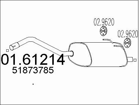 Rear Muffler (01.61214)
