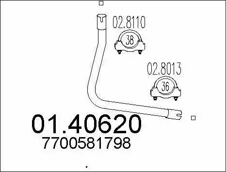 Exhaust Pipe (01.40620)