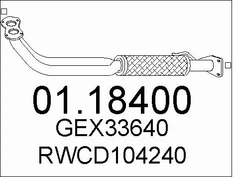 Exhaust Pipe (01.18400)