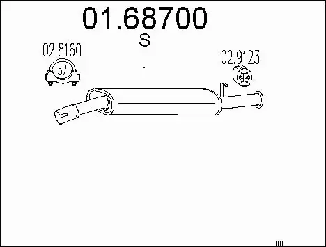 Rear Muffler (01.68700)