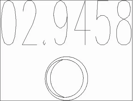 Gasket, exhaust pipe (02.9458)
