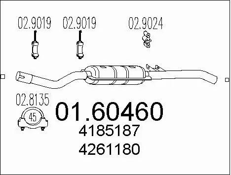 Rear Muffler (01.60460)