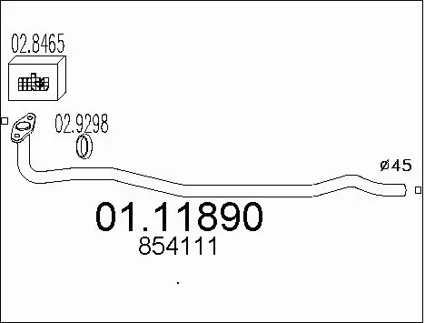 Exhaust Pipe (01.11890)