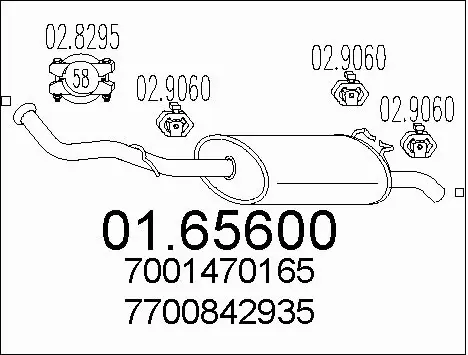 Rear Muffler (01.65600)
