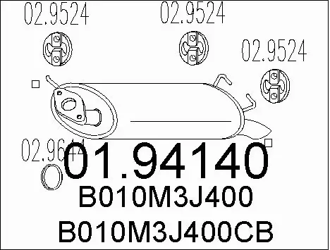 Rear Muffler (01.94140)