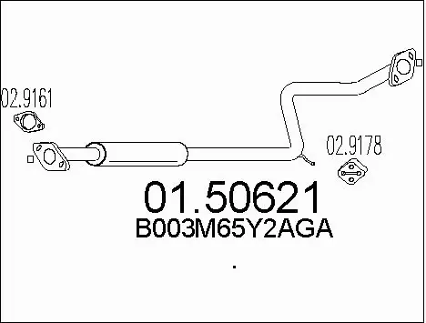 Rear Muffler (01.50621)