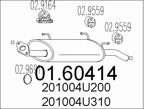 Rear Muffler (01.60414)