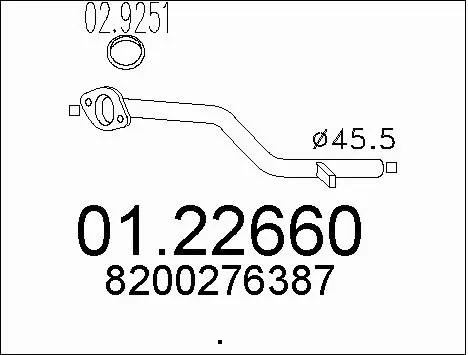 Exhaust Pipe (01.22660)