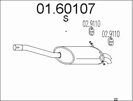 Rear Muffler (01.60107)