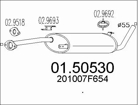 Centre Muffler (01.50530)