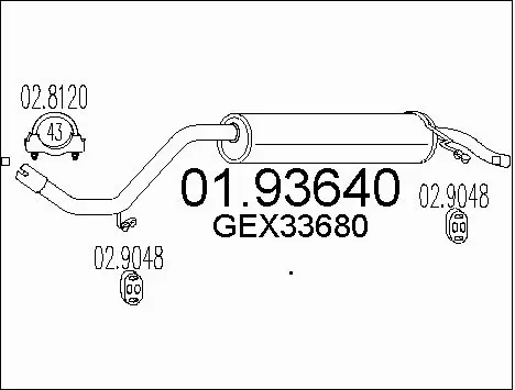 Rear Muffler (01.93640)