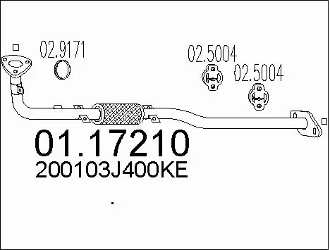 Exhaust Pipe (01.17210)