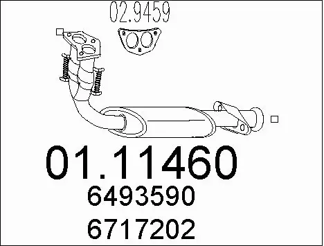 Exhaust Pipe (01.11460)