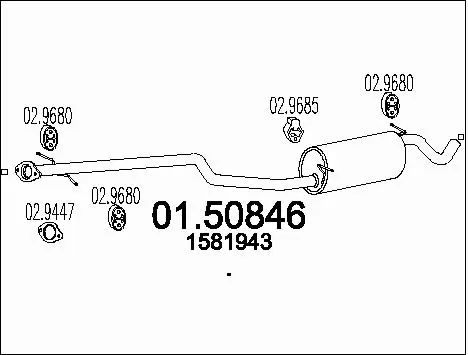 Centre Muffler (01.50846)
