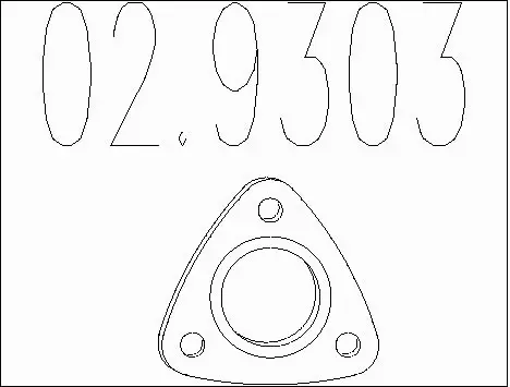 Gasket, exhaust pipe (02.9303)