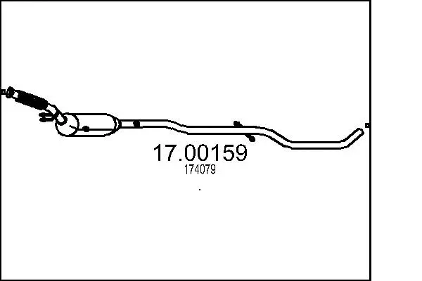 Soot/Particulate Filter, exhaust system (17.00159)