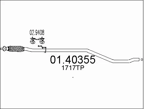 Exhaust Pipe (01.40355)