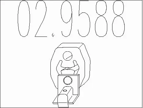 Rubber Buffer, muffler (02.9588)