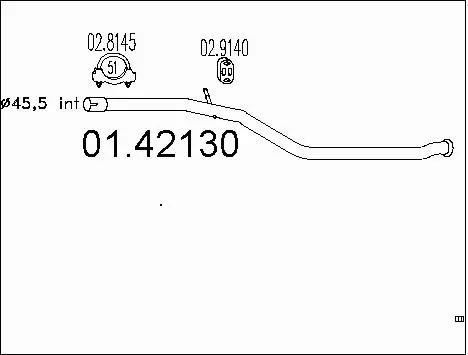 Exhaust Pipe (01.42130)