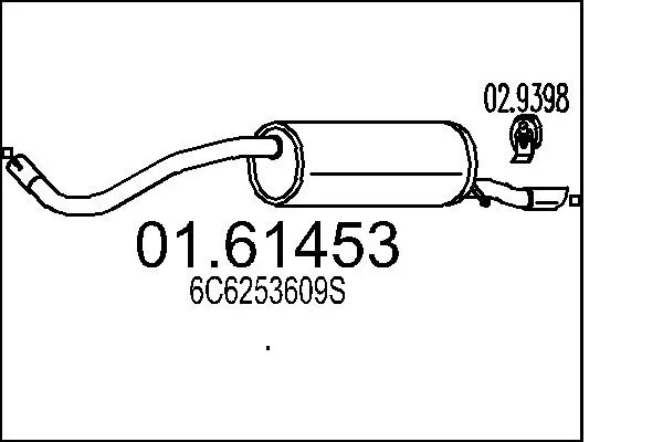 Rear Muffler (01.61453)