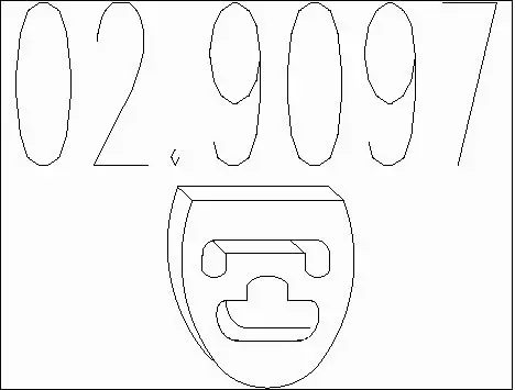 Rubber Buffer, muffler (02.9097)