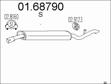 Rear Muffler (01.68790)