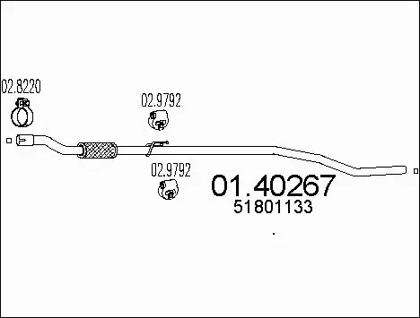 Exhaust Pipe (01.40267)