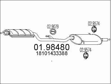 Rear Muffler (01.98480)