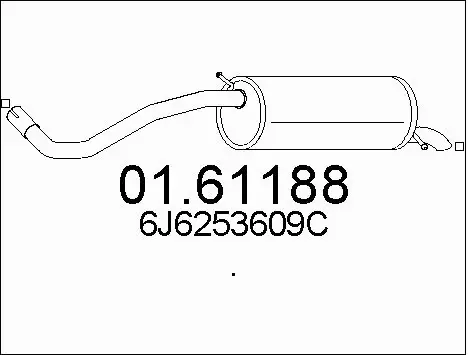 Rear Muffler (01.61188)