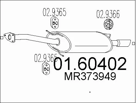Rear Muffler (01.60402)