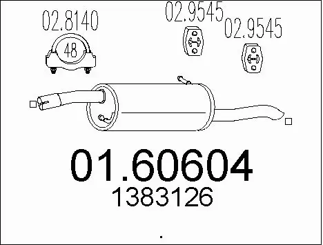 Rear Muffler (01.60604)