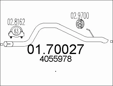 Exhaust Pipe (01.70027)