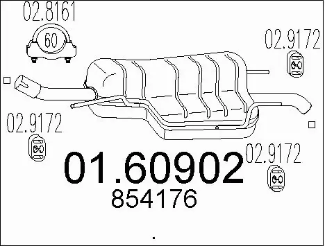 Rear Muffler (01.60902)