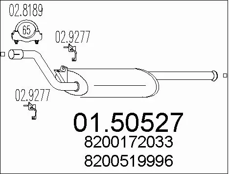 Centre Muffler (01.50527)